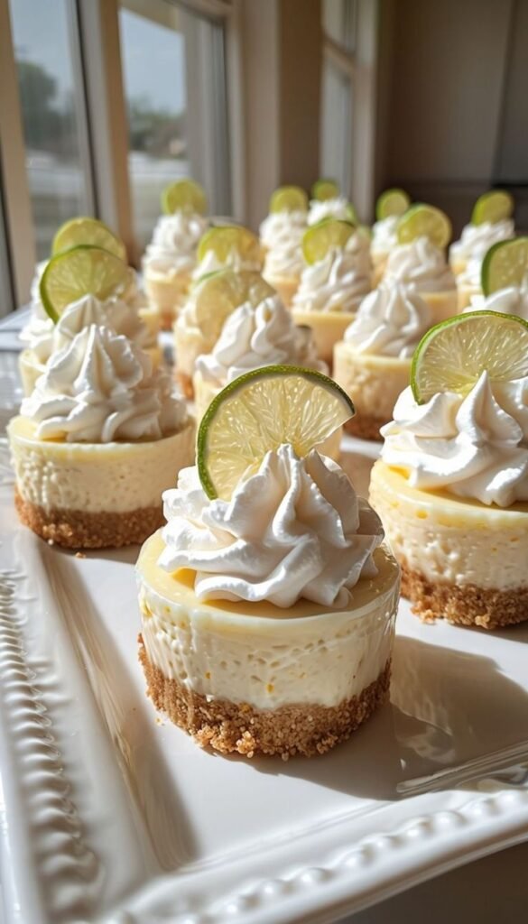 mini key lime pies 🍰🍋 refreshing & sweet dessert