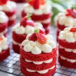 mini pasteles de fresa
